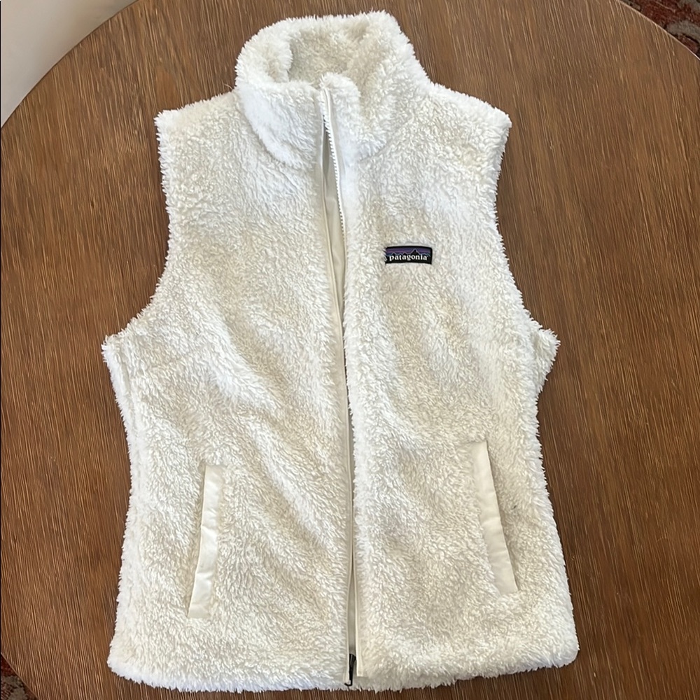 Patagonia White Fleece Vest